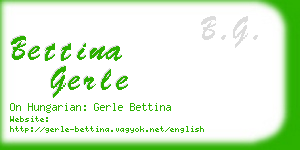 bettina gerle business card